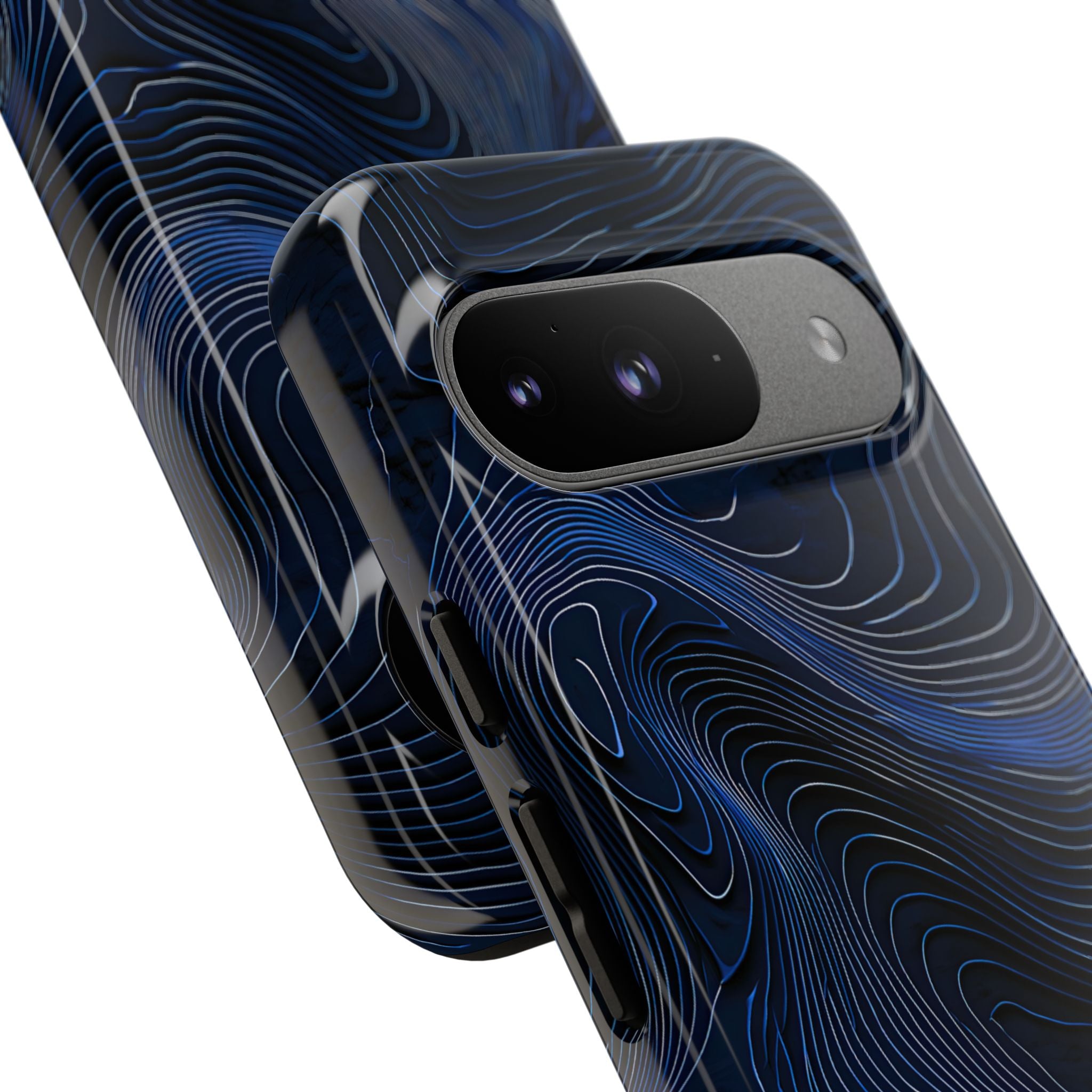 Blue Tough Phone Case for Google Pixel - Cobalt Contour Ridge