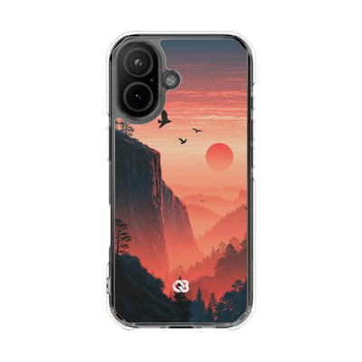 Orange Impact MagSafe Phone Case for iPhone - Crimson Ridge Flight
