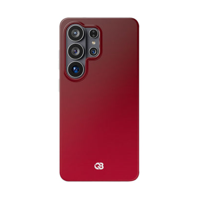 Red Lite Phone Case for Samsung - Crimson Velvet Fade