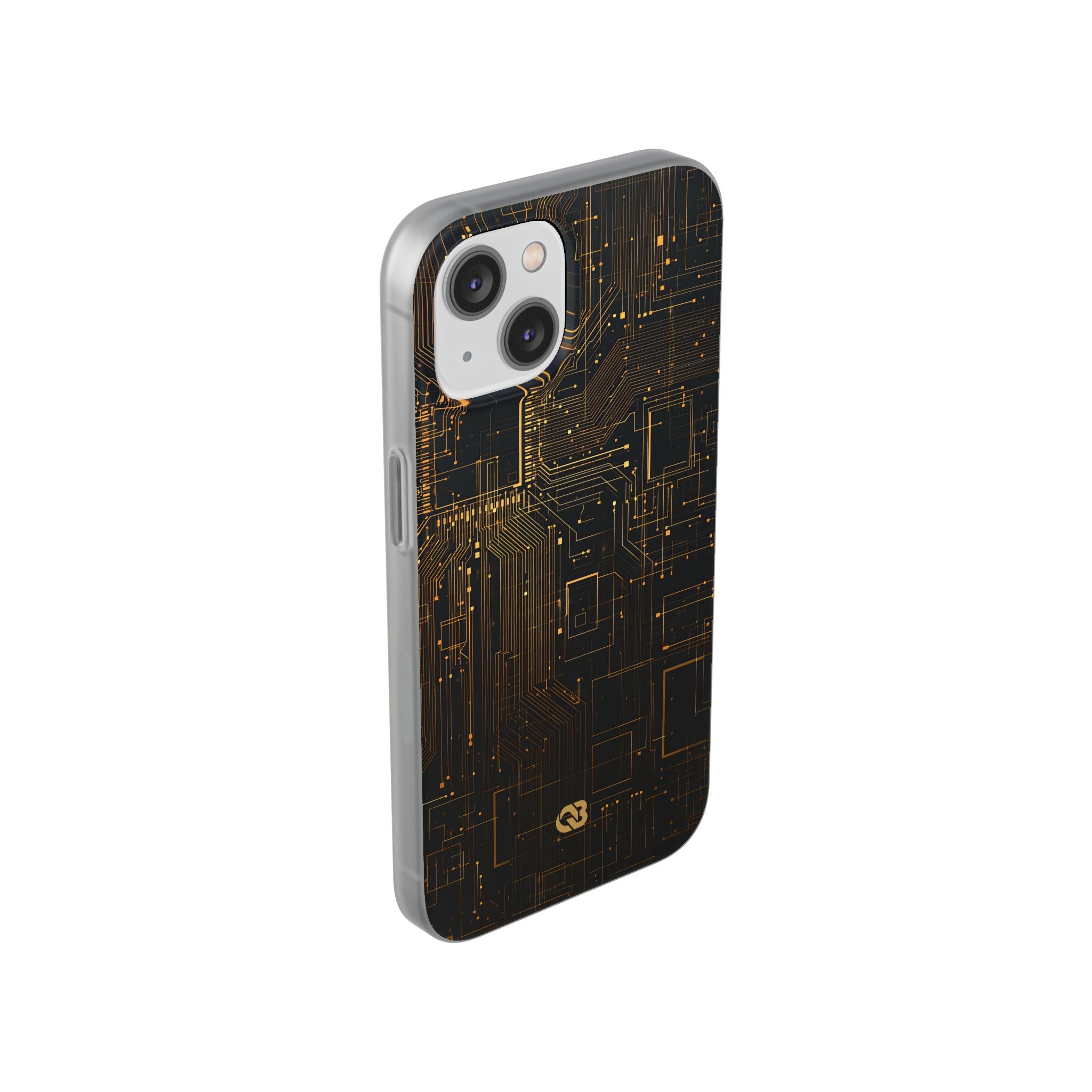 Gold Lite Phone Case for iPhone - Amber Core Mainframe