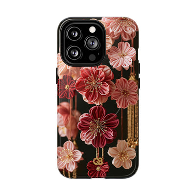 Silk Blossom Kanzashi · Tough 2.0 Magnetic Phone Case for iPhone · Pink