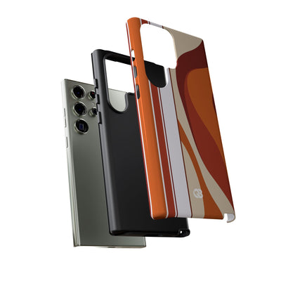 Terracotta Strata · Tough Phone Case for Samsung · Orange