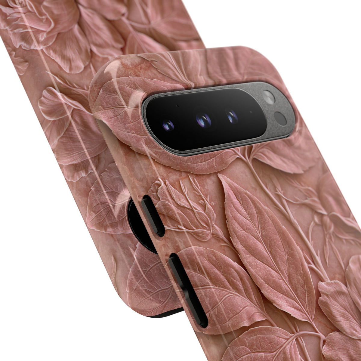 Blush Rose Relief · Tough Phone Case for Pixel ·  Pink