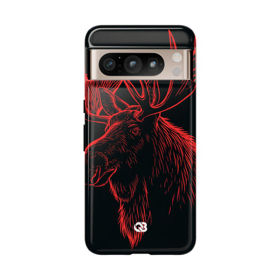 Nordic Elk · Tough Phone Case for Pixel ·  Black