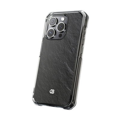 Black Impact MagSafe Phone Case for iPhone - Raw Obsidian Slate