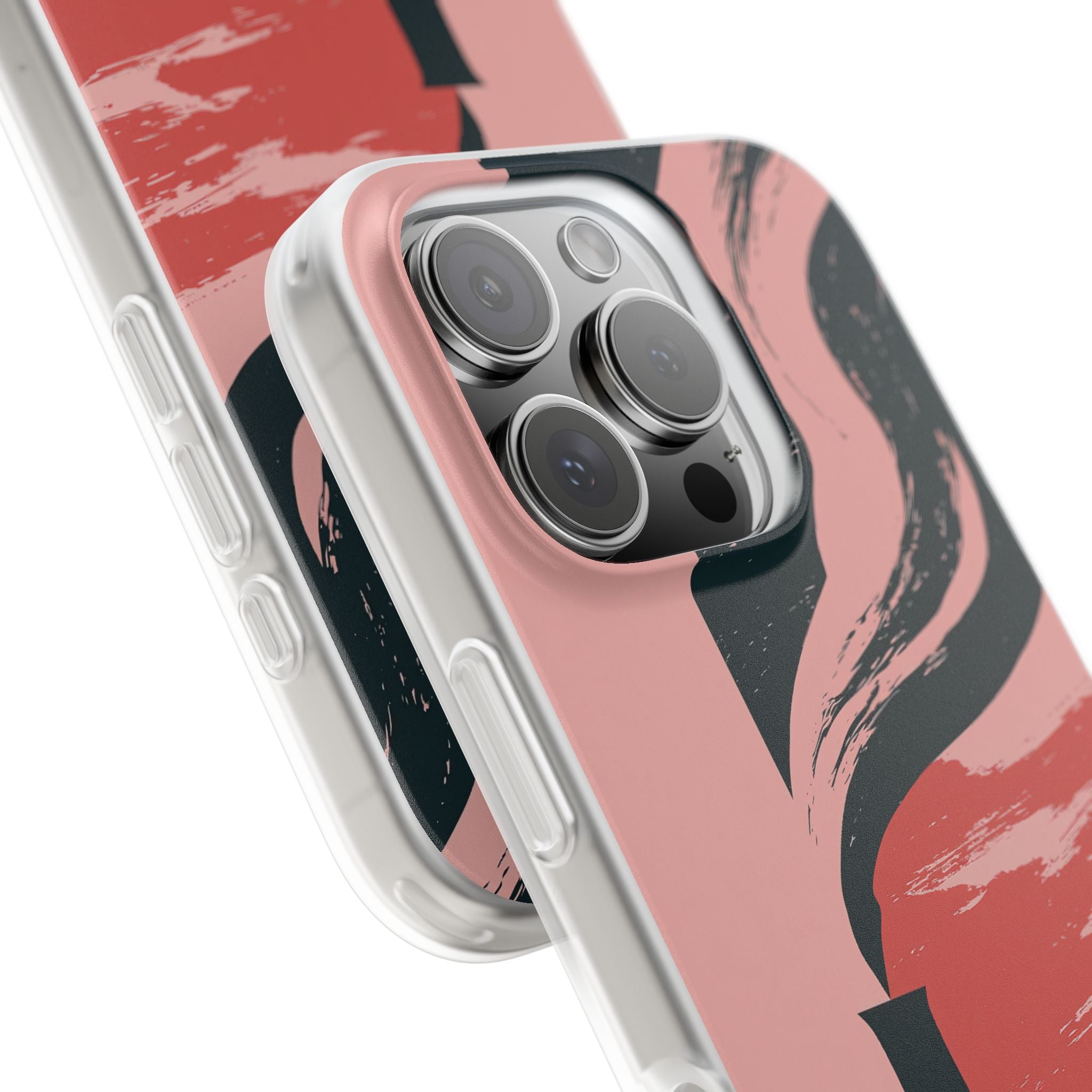 Pink Lite Phone Case for iPhone - Cinder Rose Plume
