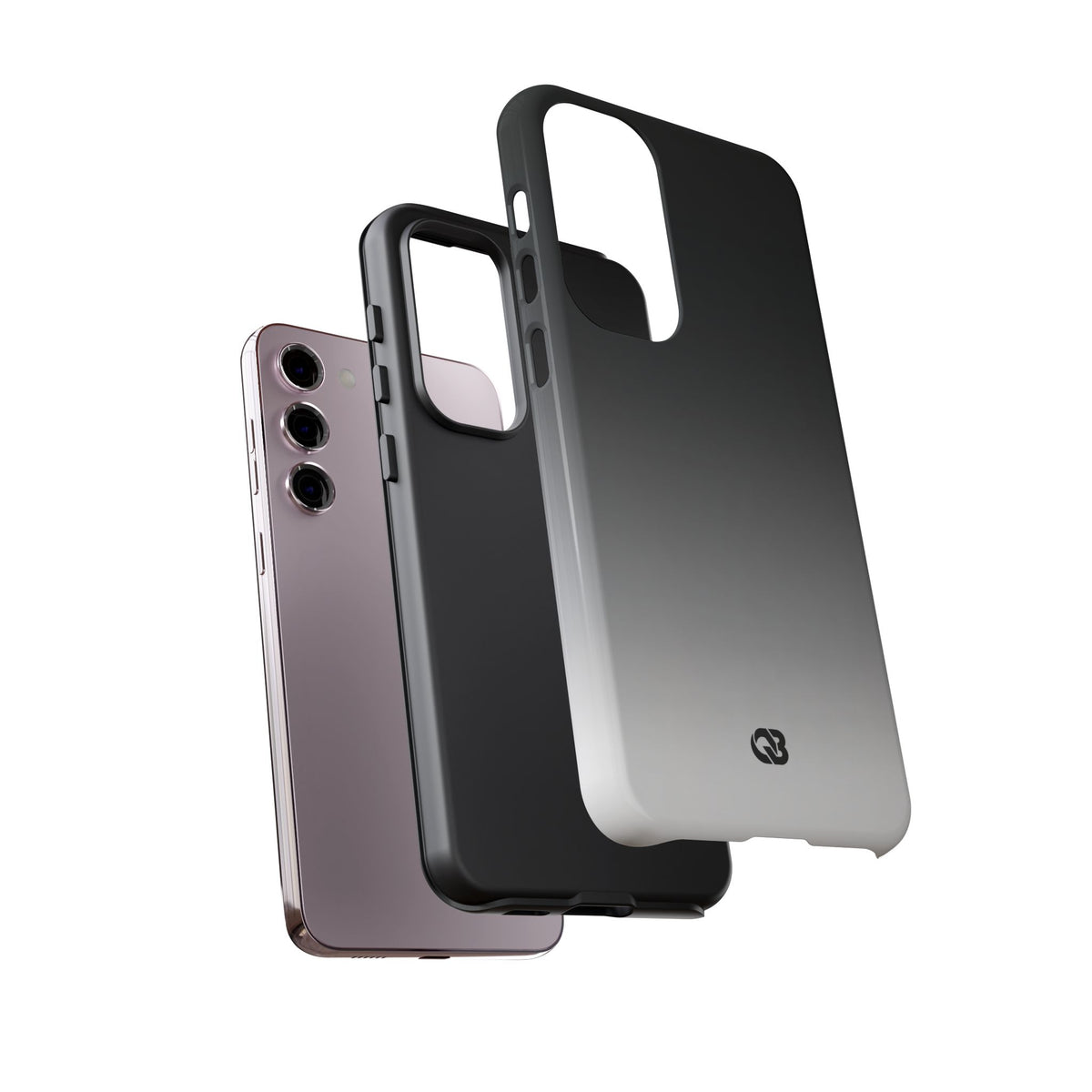 Noir Ombre Fade · Tough Phone Case for Samsung · Black