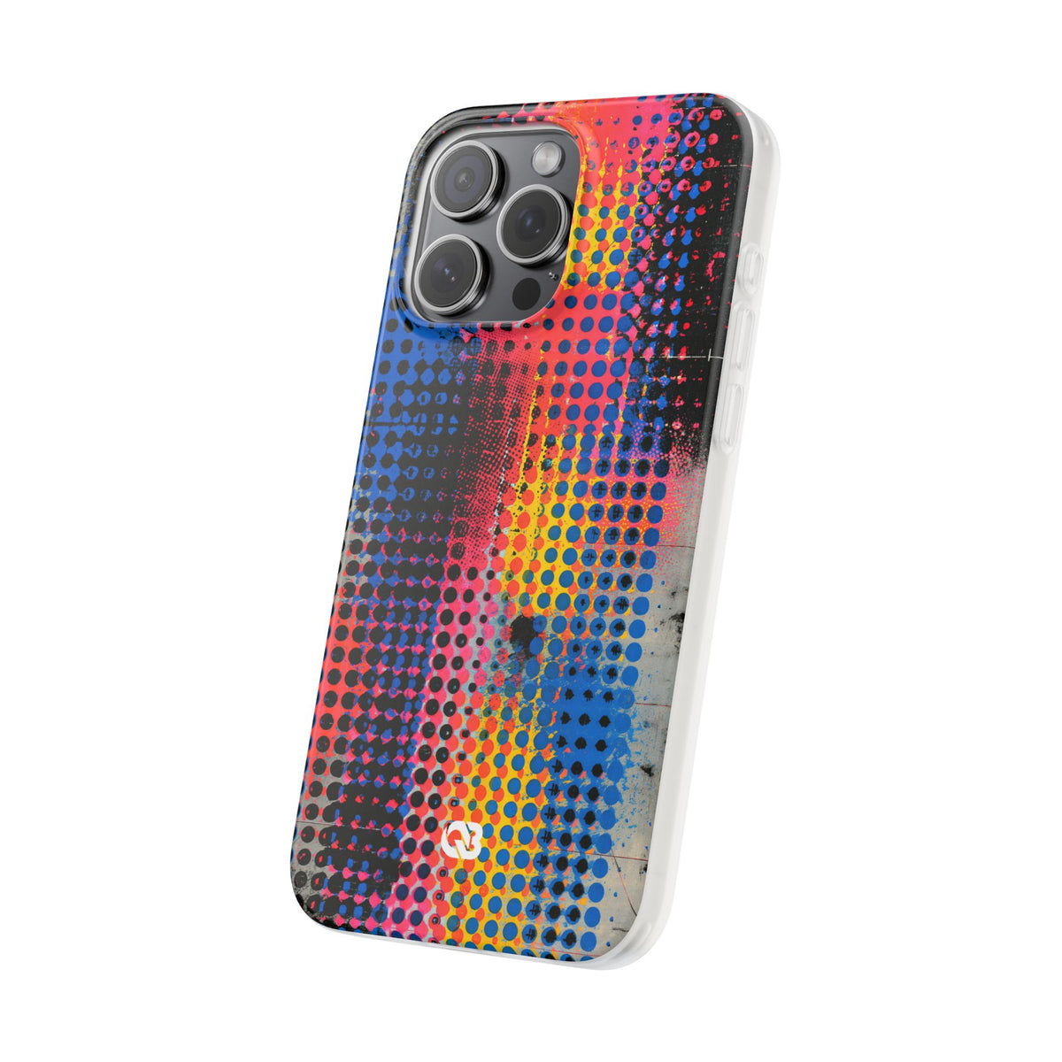 Chromatic Halftone Grid · Lite Phone Case for iPhone ·  Blue