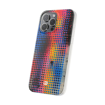 Chromatic Halftone Grid · Lite Phone Case for iPhone ·  Blue