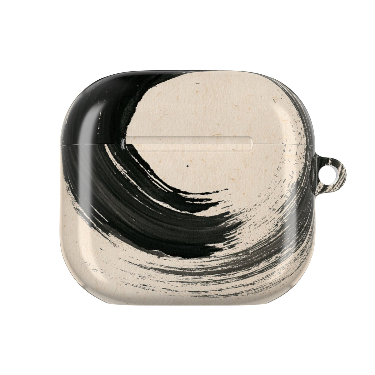 Zen Ensō Circle · Hard Case for AirPods & AirPods Pro · Beige