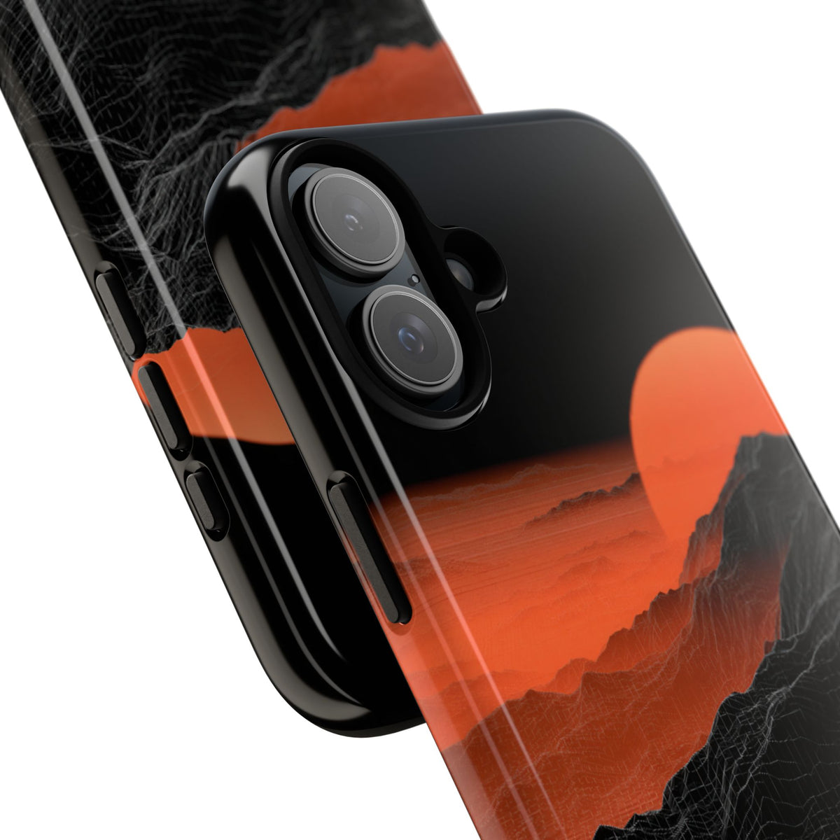 Solar Ridge Mesh · Tough Phone Case for iPhone · Black
