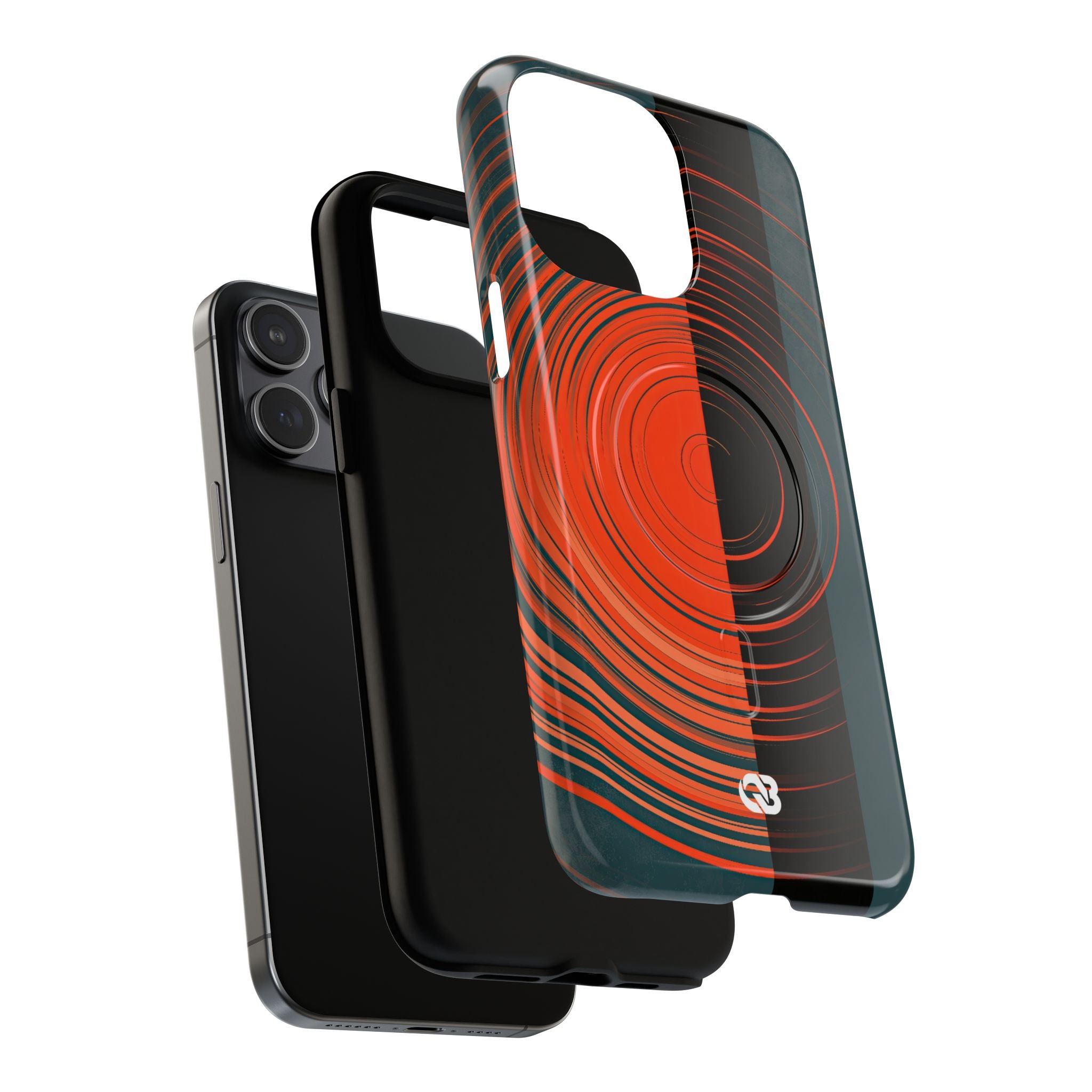 Teal Tough 2.0 Magsafe Phone Case for iPhone - Burnt Slate Radial