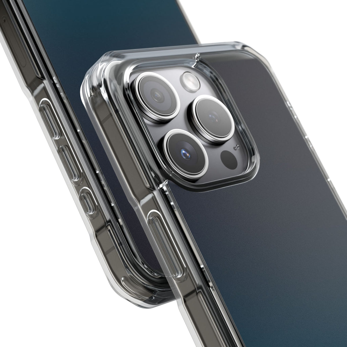 Abyssal Midnight · Clear Impact Magnetic Phone Case for iPhone · Blue