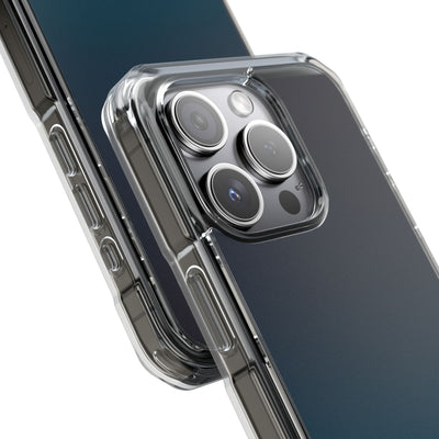 Abyssal Midnight · Clear Impact Magnetic Phone Case for iPhone · Blue