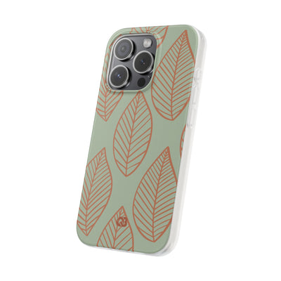 Sage Earth Leaves · Soft Phone Case for iPhone