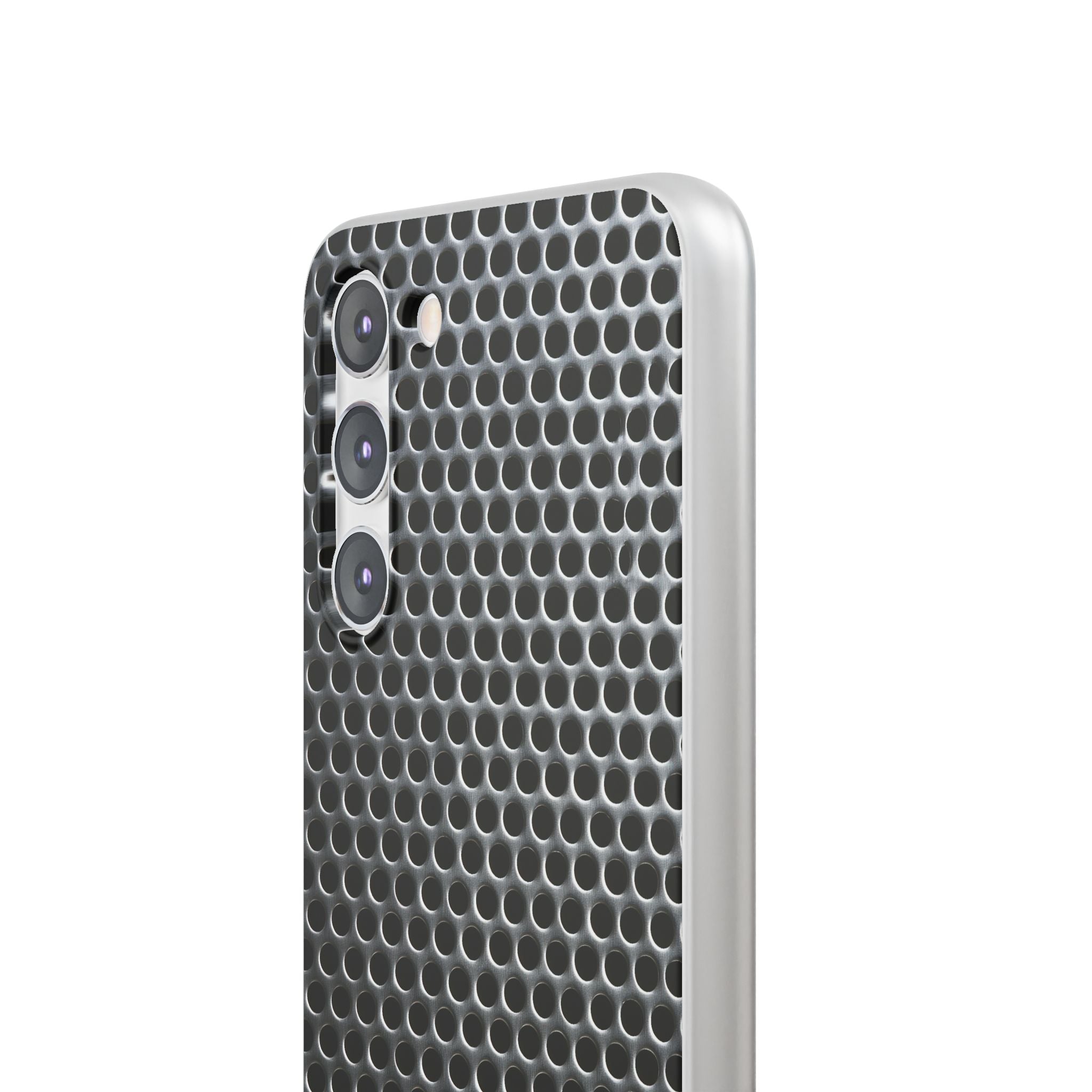 Silver Lite Phone Case for Samsung - Brutalist Steel Mesh