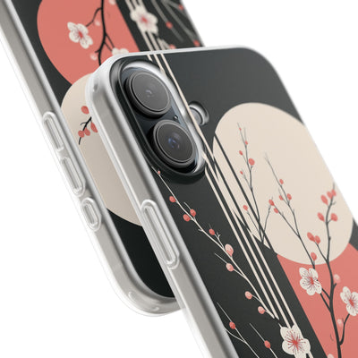 Black Lite Phone Case for iPhone - Kyoto Midnight Blossom