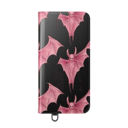 Pink Batwave - Samsung S25+ Case - Wallet