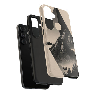 Beige Tough Phone Case for Samsung - Obsidian Summit Parchment