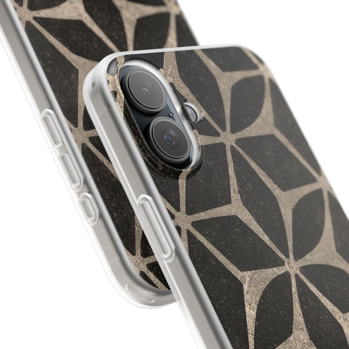 Concrete Mosaic Star · Lite Phone Case for iPhone ·  Black