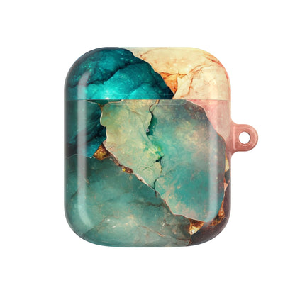 Fractured Gemstone Teal - AirPods Case