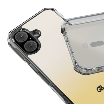 Solar Cream Ombre · Clear Impact Magnetic Phone Case for iPhone · Yellow