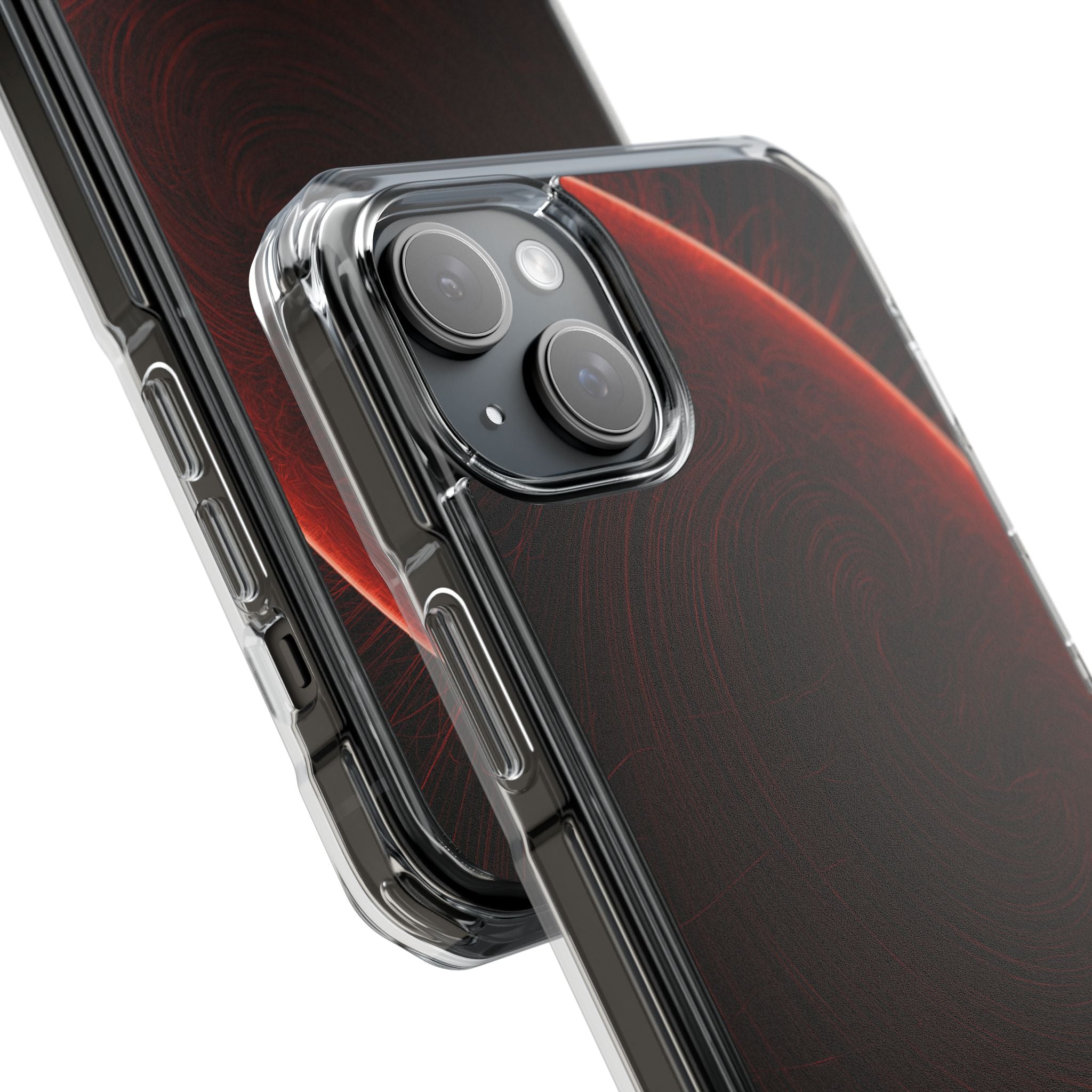 Red Impact MagSafe Phone Case for iPhone - Crimson Flare Flux