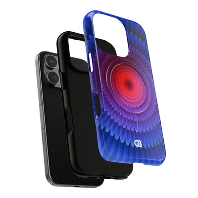 Radial Spectrum Bloom · Tough 2.0 Magnetic Phone Case for iPhone · Blue