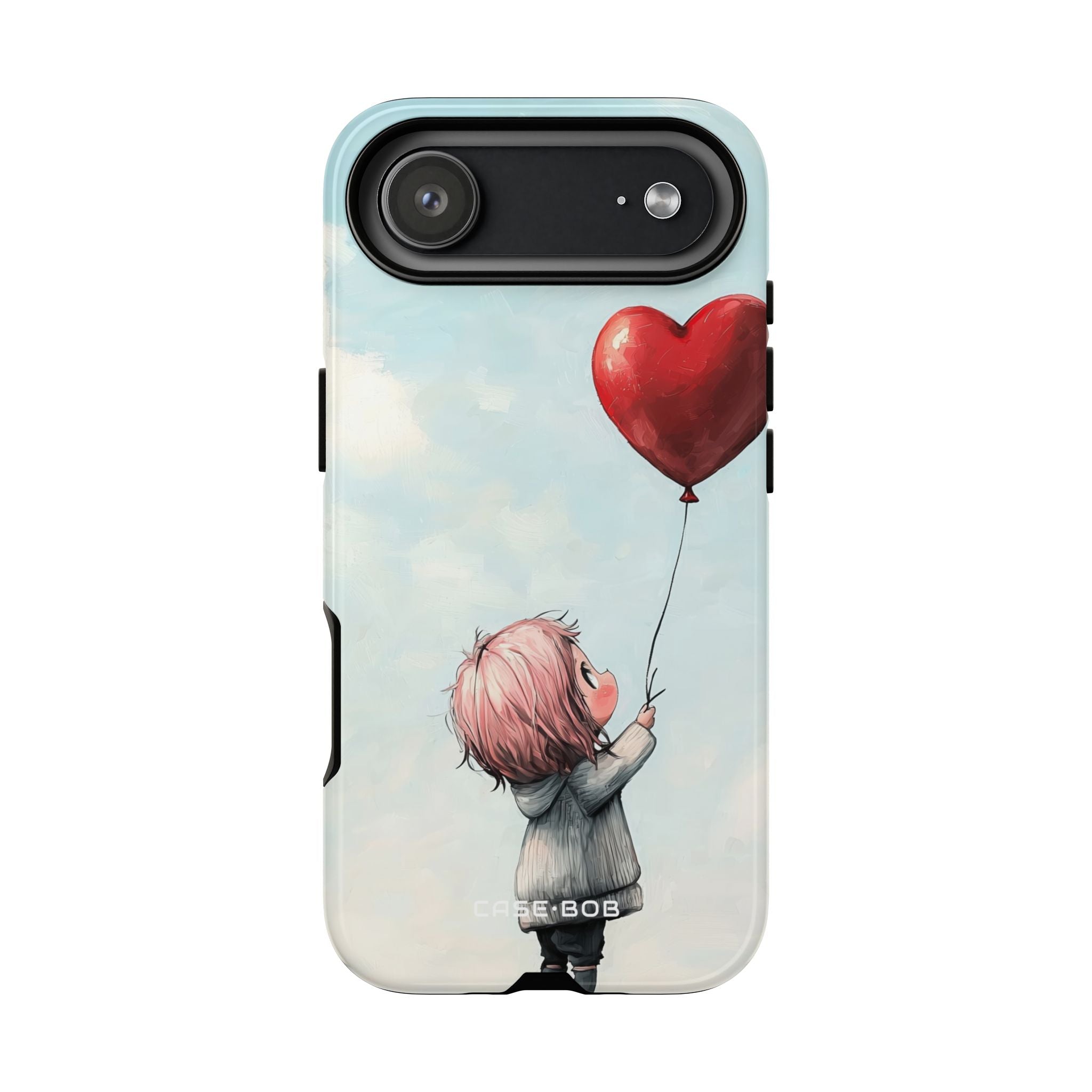 Heart Balloon Glow iPhone 17 Air Case - Tough - CASE•BOB