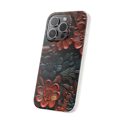 Carved Earth Bloom · Soft Phone Case for iPhone