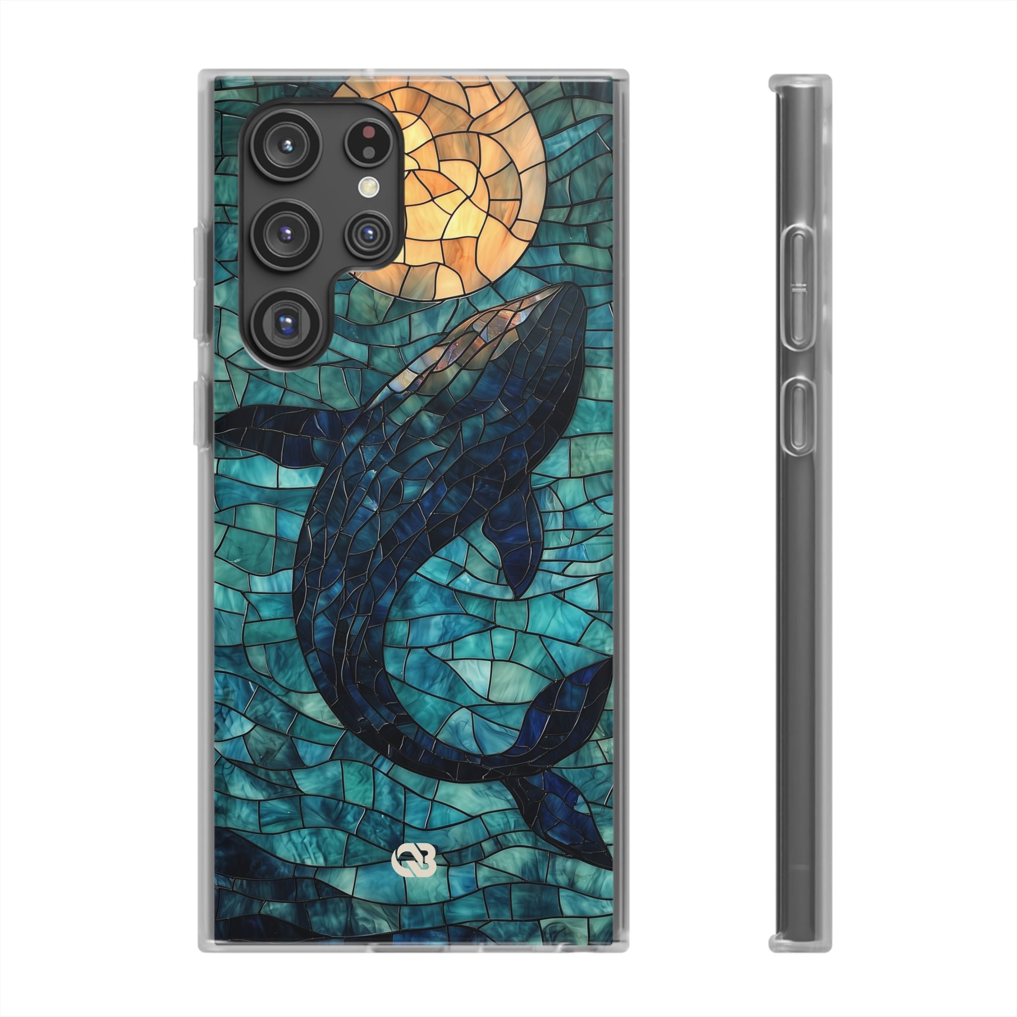 Stained Moon Whale · Soft etui na telefon dla Samsung