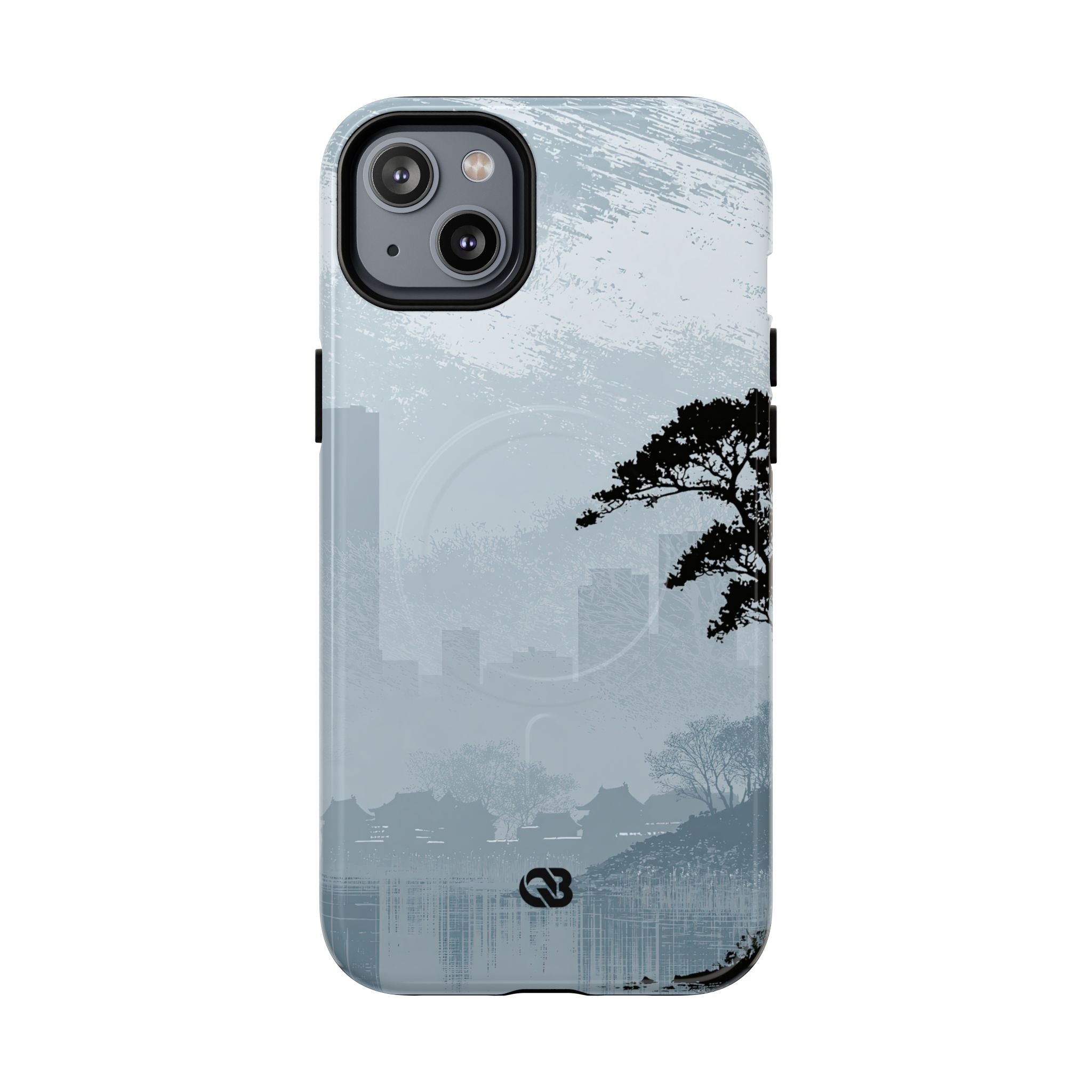 Grey Tough 2.0 Magsafe Phone Case for iPhone - Steel Slate Zen