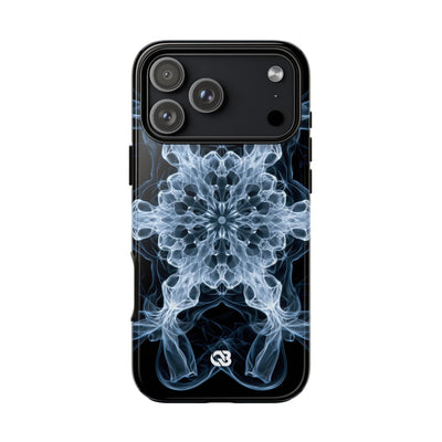 Blue Tough Phone Case for iPhone - Glacial Smoke Crown