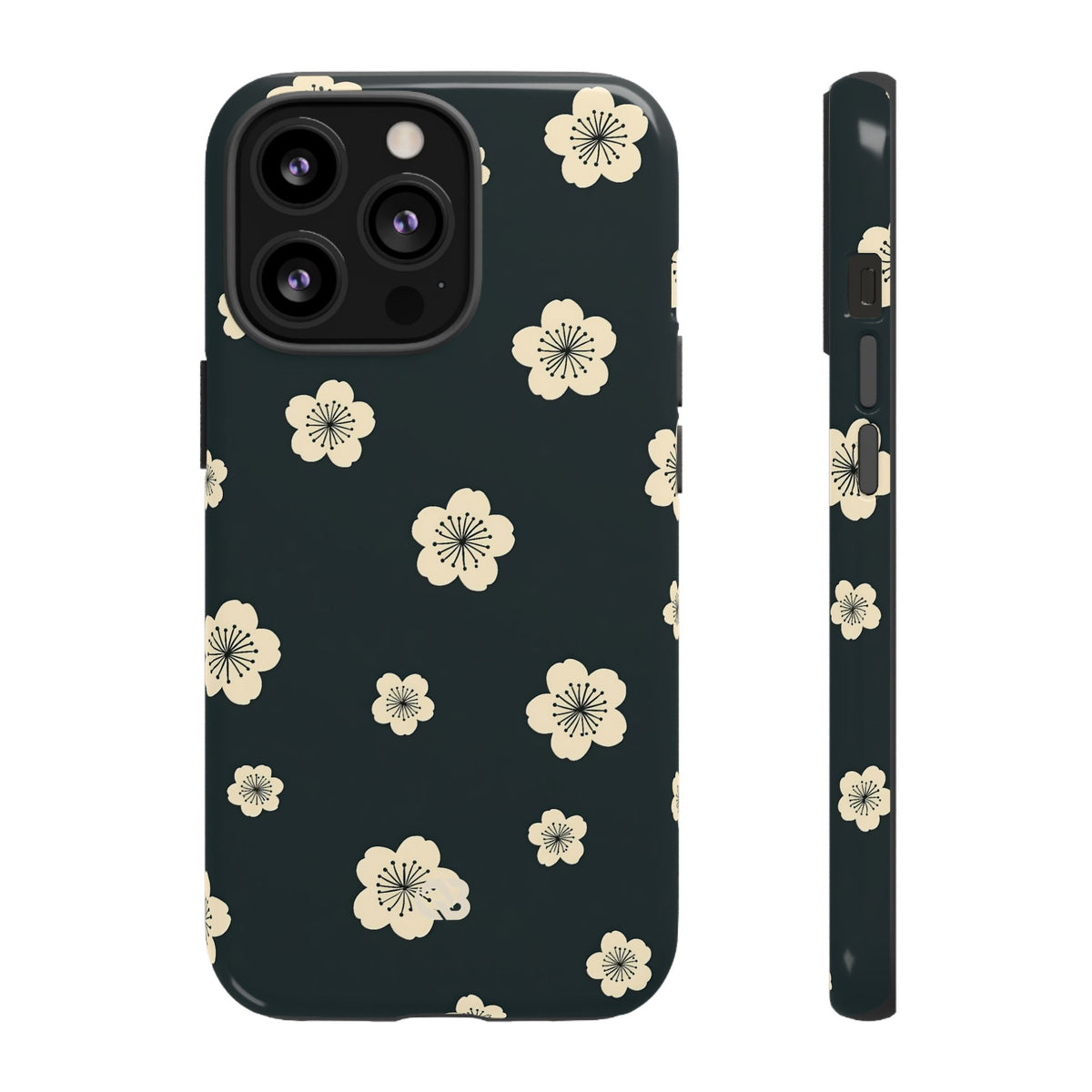 Midnight Sakura Bloom · Tough Phone Case for iPhone · Black