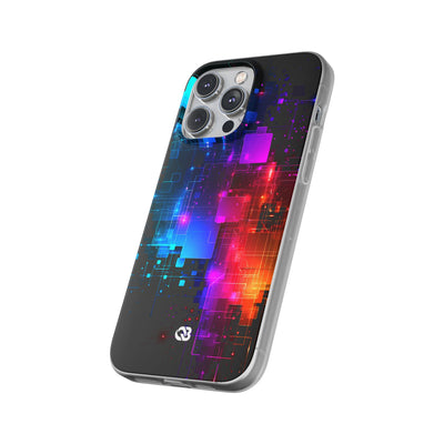 Spectral Circuit Grid · Lite Phone Case for iPhone ·  Black