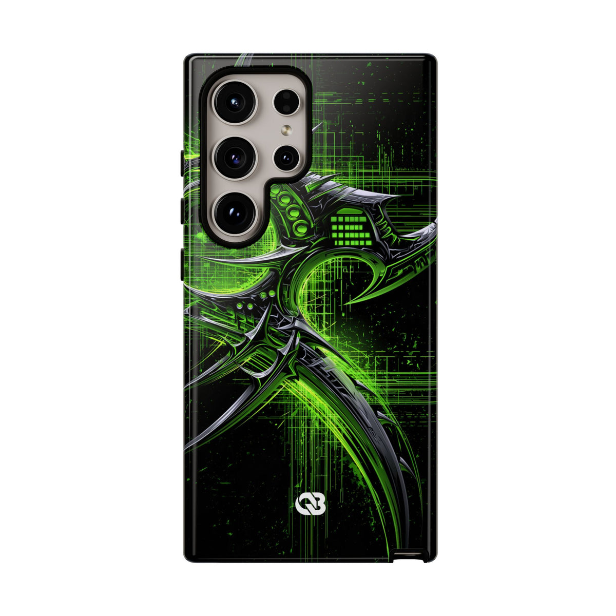 Cyber Sigil Grid · Tough Phone Case for Samsung · Green