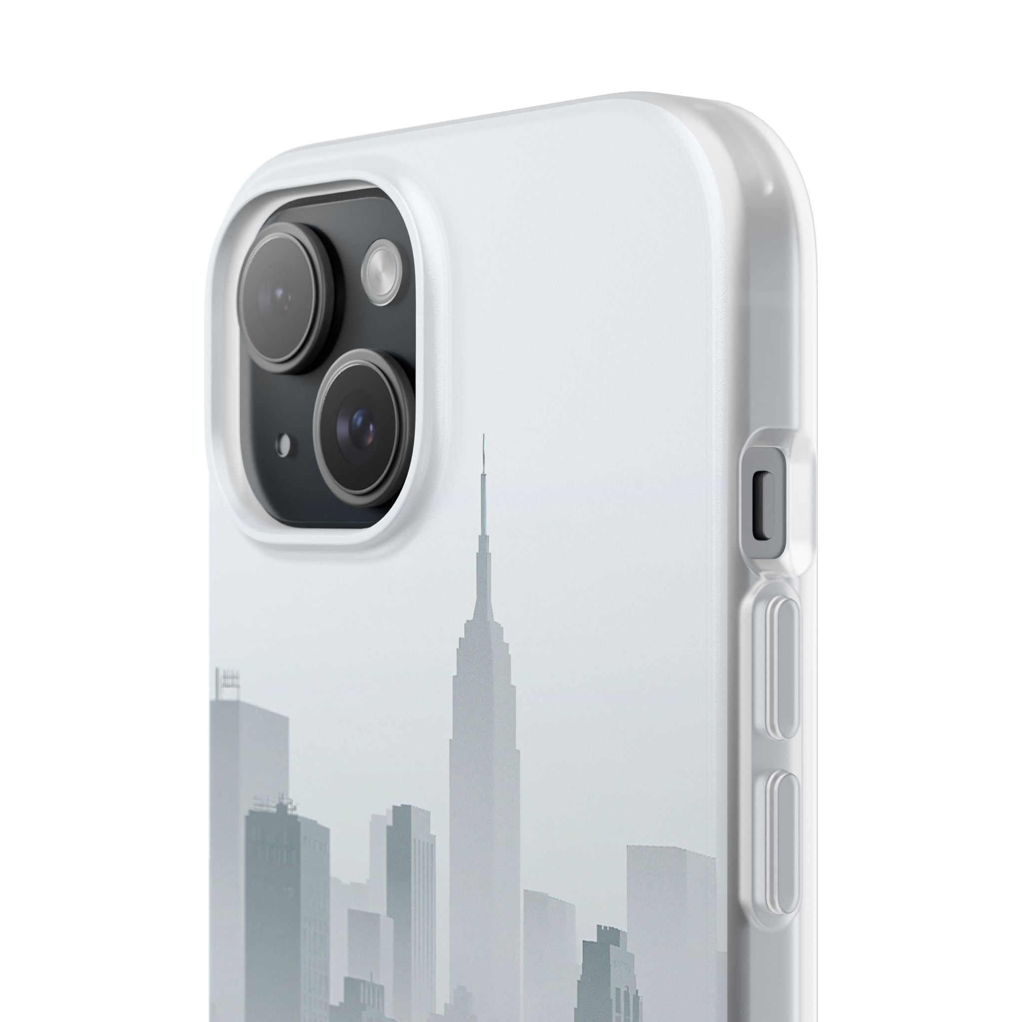Grey Lite Phone Case for iPhone - Steel Mist Skyline