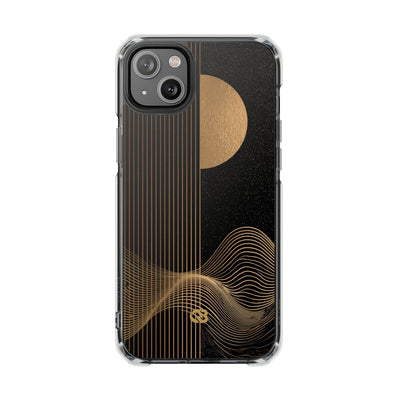 Gold Impact MagSafe Phone Case for iPhone - Gilded Obsidian Dunes