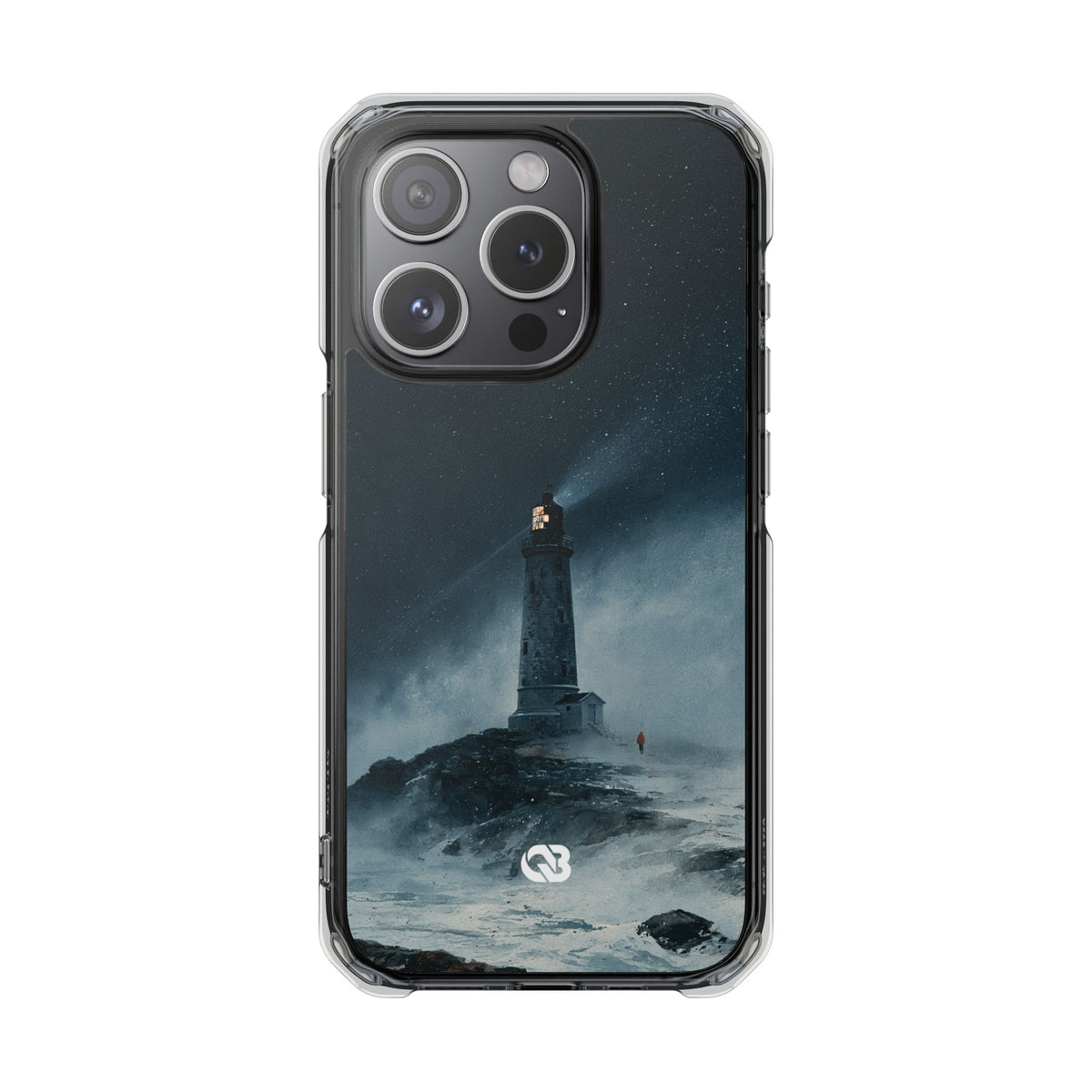 Nordic Coastal Beacon · Clear Impact Magnetic Phone Case for iPhone · Blue