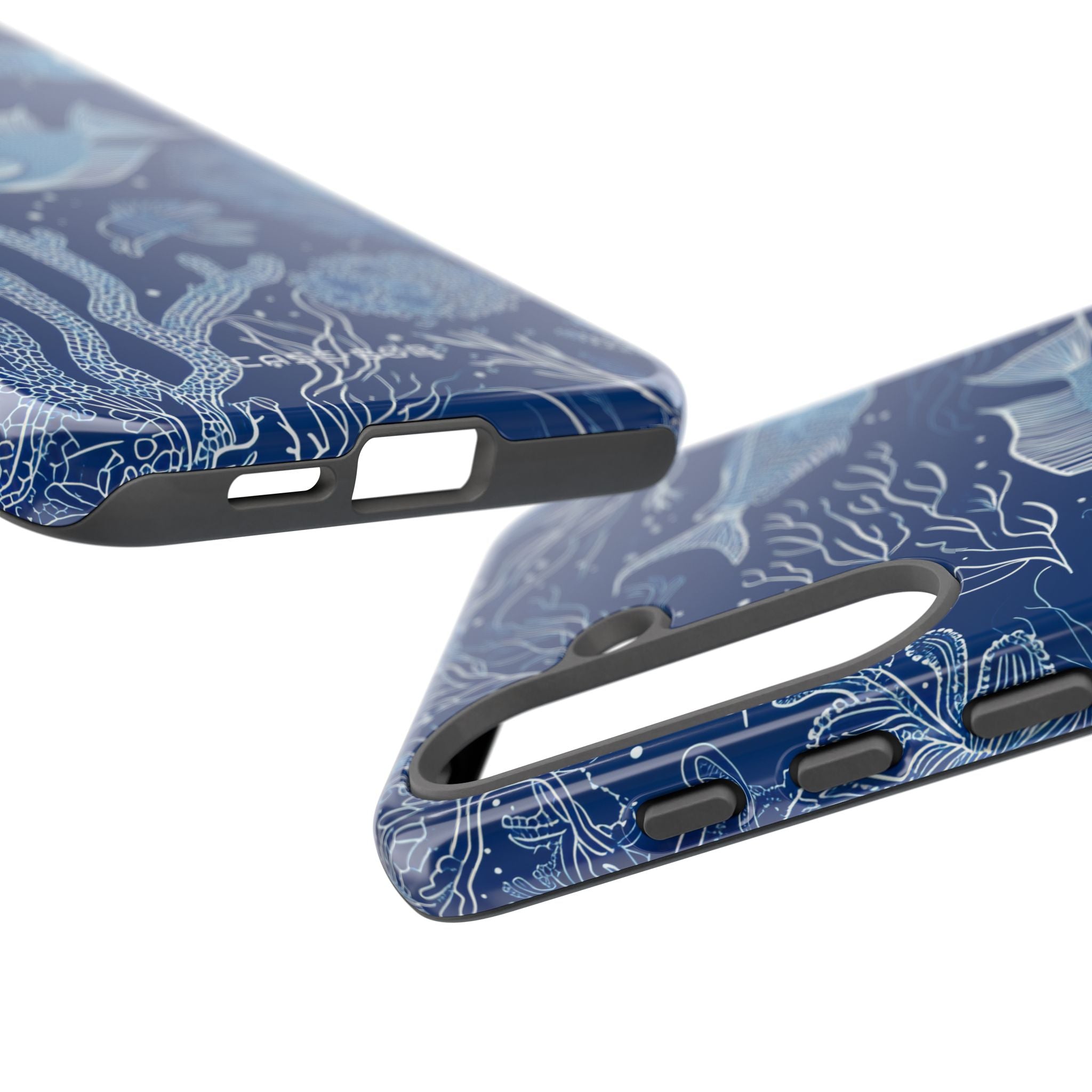 Navy Scale Reef Samsung S25 Plus Case - Tough