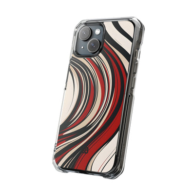 Karmesin Fluss Wellen · Impact Handyhülle für iPhone · Magsafe