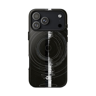 Black Tough Phone Case for iPhone - Obsidian Orbital Signal