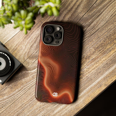 Caldera Ridge · Tough Phone Case for iPhone · Orange