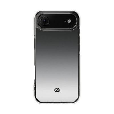 Noir Ombre Fade · Clear Impact Magnetic Phone Case for iPhone ·  Black