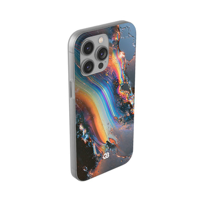 Prismatic Aura Flow · Lite Phone Case for iPhone ·  Blue