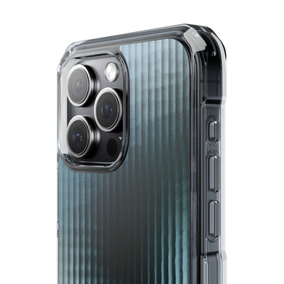Blue Impact MagSafe Phone Case for iPhone - Glacial Reeded Glass