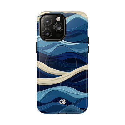 Cobalt Coast Layers · Coque de téléphone Tough+ pour iPhone · Magsafe
