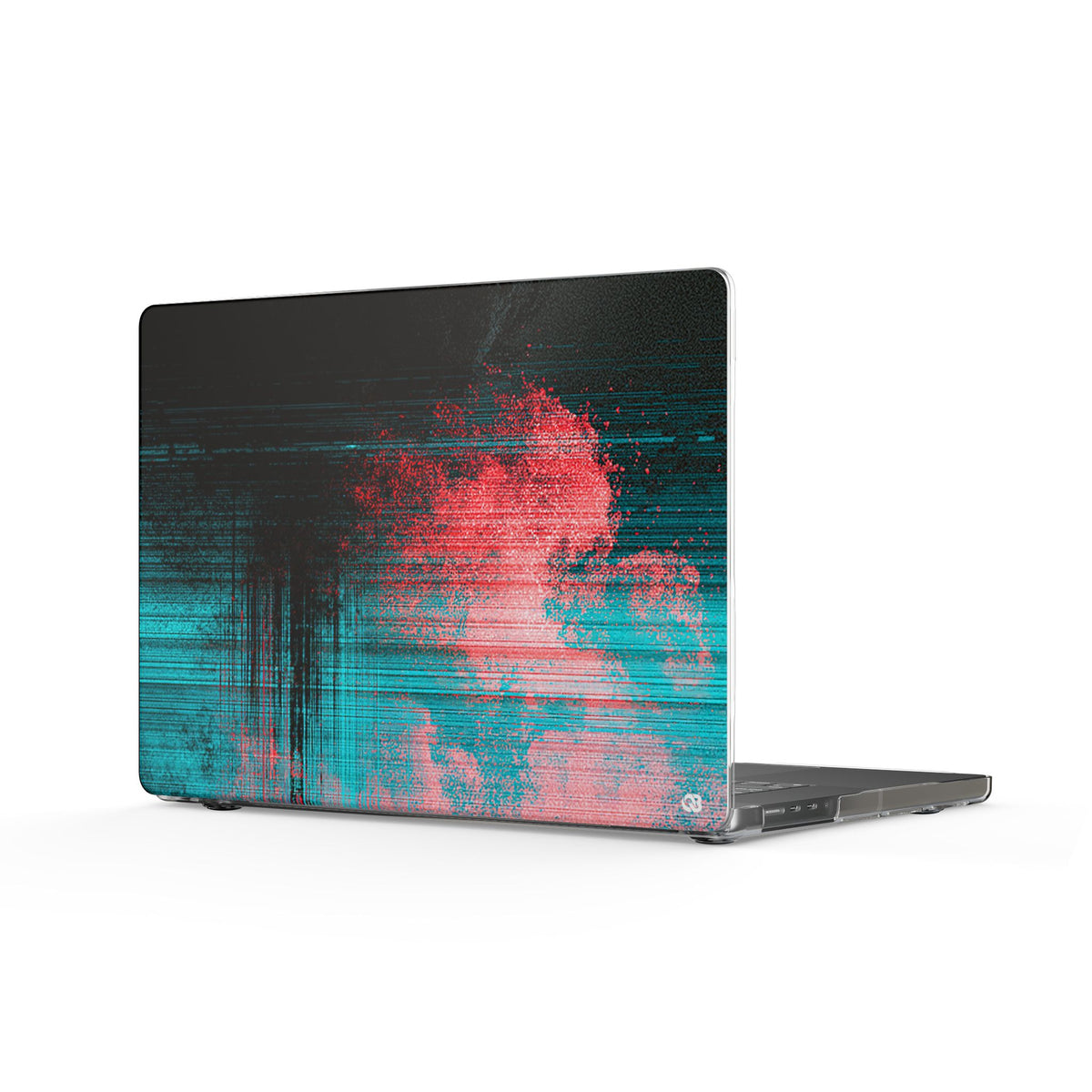 Digital Signal Drift · Clear Hard Case for MacBook · Black