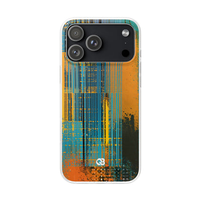 Cyber Glitch Stream · Lite Phone Case for iPhone ·  Teal