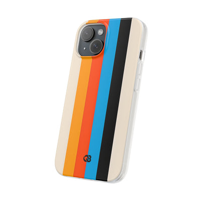 Retro Racing Stripes · Soft Phone Case for iPhone